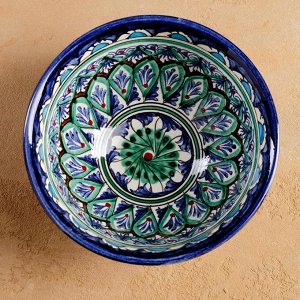 Коса Риштанская Керамика "Цветы" 15 см, малая, синяя
