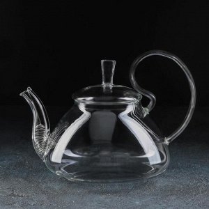 Чайник стеклянный заварочный с металлическим ситом Magistro «Элегия», 1 л, 20,5?15 см