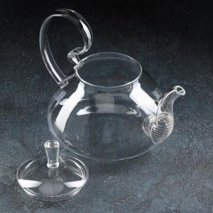 Чайник стеклянный заварочный с металлическим ситом Magistro, 1 л, 20,5?15 см