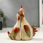 Сувенир керамика &quot;Петушок и курочка&quot; набор 2 шт 18х16,5х5 см