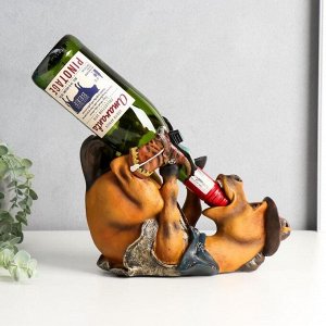 Сувенир подставка под бутылку полистоун "Конь-ковбой" 21х27,5х13 см