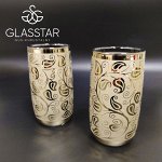 Набор стаканов Glasstar Золотой Альянс / 6 шт. 330 мл