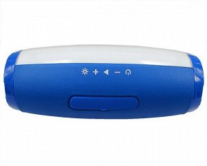 Колонка TG165 LED синий, (Bluetooth/Hands-free/USB/FM/AUX/Card reader/LED)