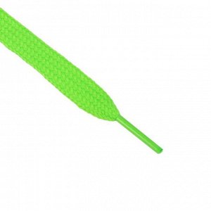 ONLITOP Шнурки для обуви, пара, плоские, 9 мм, 120 см, цвет зелёный