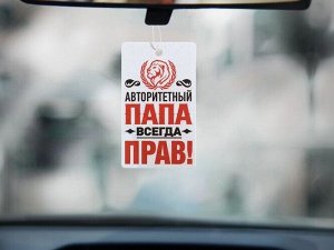 Ароматизатор в авто, серия приколы "Папа прав!"