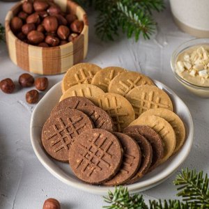 Печенье песочное  "С какао и арахисом" БЕЗГЛЮТЕНОВОЕ, NutVill, 100г