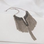 Колье &quot;Египет&quot;, цепочки, цвет чернёное серебро