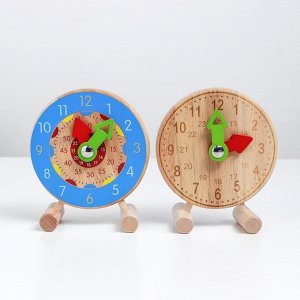 Детские обучающие часы «Учим время» 11Х3Х14 см, МИКС