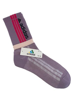 Спортивные высокие носки с принтом, цвет сиреневый