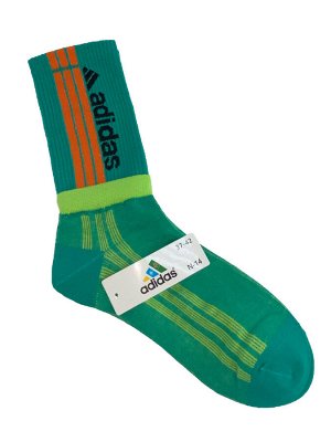Спортивные высокие носки с принтом, цвет зелёный
