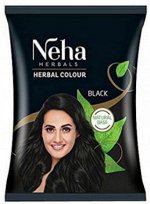 Neha Herbals Hair Colour Black 10g*10 Sachet/ Краска для Волос (Черный) 10г*10 пакетик