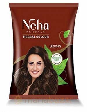 Краска для волос на основе натуральной хны Neha Herbals (Коричневый)