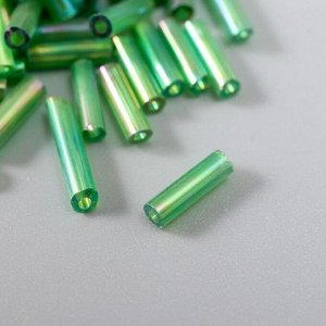 Стеклярус "Бутылочно-зелёный" 6 мм, 20 г