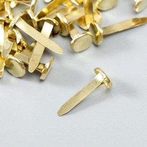 Брадсы для творчества металл "Золотые" набор 50 шт 1,9 см