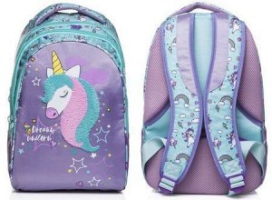 Рюкзак школьный "STREET -Dream unicorn" 41х28х21 см 3 отделения, 1 потайной карман на спинке (062492) 51104 Хатбер {Китай}