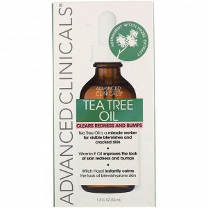 Advanced Clinicals, Масло чайного дерева, 1,8 жидкой унции (53 мл)