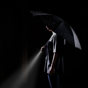 Зонт автоматический Xiaomi 90 Points Automatic Umbrella With LED Flashlight Чёрный