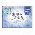 Ночные ультратонкие особомягкие гигиенические прокладки «Elis Ultra Slim Super+» (c крылышками (Супер+) 36 см, 12 шт.) / 24