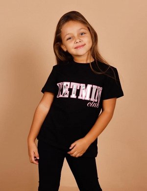 Детская футболка для девочки KETMIN Club цв.Чёрный