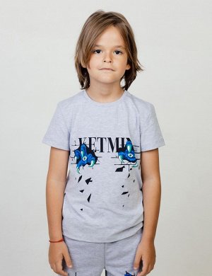 Детская футболка для мальчика KETMIN Когти цв.Серый меланж