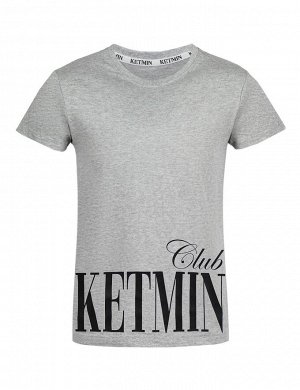 Детская футболка для девочки KETMIN CLUB цв.Серый меланж