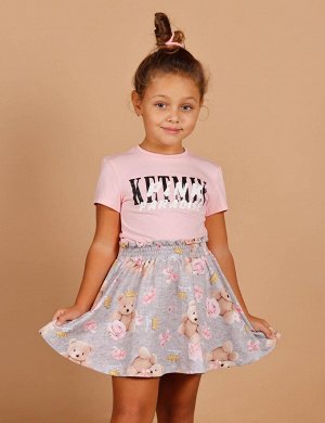 Детская футболка для девочки KETMIN PARADISE цв.Розовый