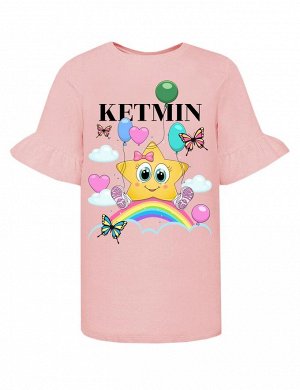 Детская футболка для девочки KETMIN STAR mini цв.Розовый