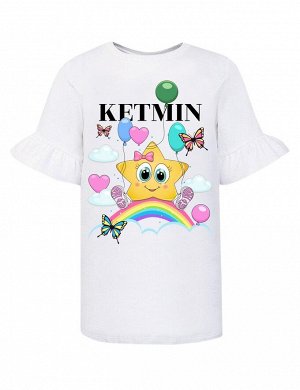 Детская футболка для девочки KETMIN STAR mini цв.Белый