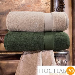 Набор 2 полотенца William Roberts Aberdeen, Traditional Beige (Светло-бежевый) + Royal Garden (Зеленый/Изумруд) 70х140 см