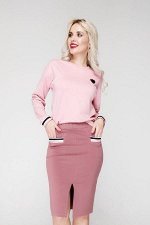 Костюм 2-254/2 каштан/розовый