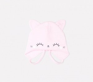 Шапка для девочки Crockid К 8123 розовое облако (котята)
