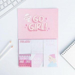 Art Fox Набор блоков для записей с липким краем &quot;Go girl&quot;, 8 блоков