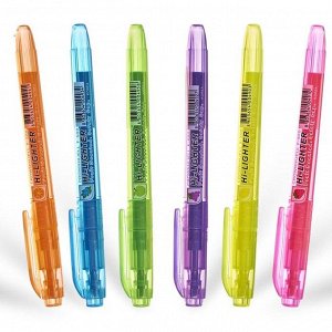 Набор маркеров текстовыделителей 6 цветов 5.0 Crown F-500, ароматизированные.