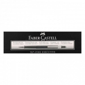 Карандаш механический профессиональный 0.5 мм Faber-Castell TK®-FINE EXECUTIVE с ластиком, зелёный