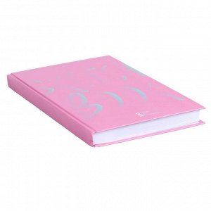 Скетчбук А5, 100 листов Pink sketch, твёрдая обложка, матовая ламинация, белый блок 100 г/м2