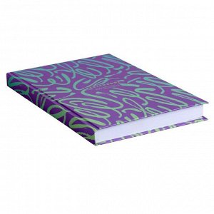 Скетчбук А5, 100 листов Lilac sketch, твёрдая обложка, матовая ламинация, выборочный лак, белый блок 100 г/м2