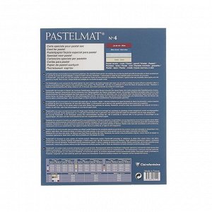 Альбом для пастели В4 240*300 мм Clairefontaine Pastelmat 12 листов склейка 360 г/м2, 4 цвета 96111С