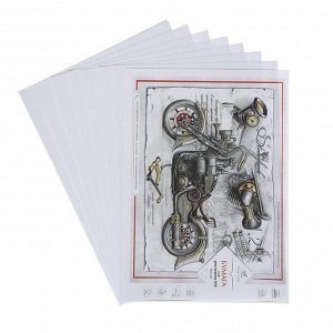Бумага для рисования А4, 40 листов Fine Line, индивидуальная упаковка, блок офсет 160 г/м2