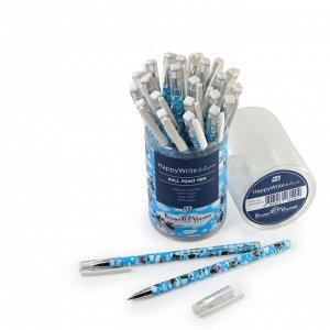 Ручка шариковая HappyWrite «Пингвины», узел 0.5 мм, стержень синий
