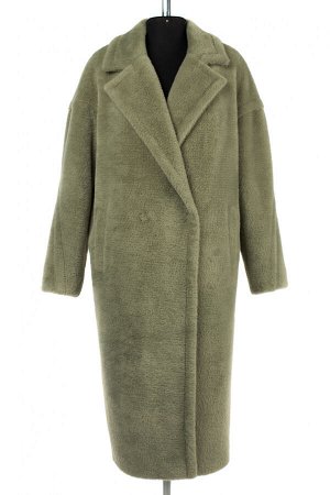 02-3049 Пальто женское утепленное Ворса оливковый