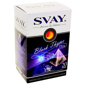 Чай SVAY 'Черный с чабрецом и апельсином' 20 пирамидок