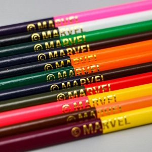 Карандаши цветные 24 цвета, двухсторонние "Супергерой", Человек-Паук   5012643