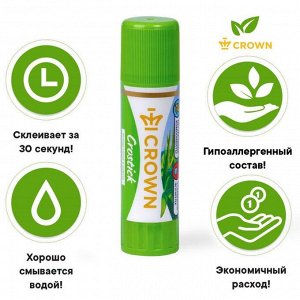 Клей-карандаш Crown Expert, 15 г