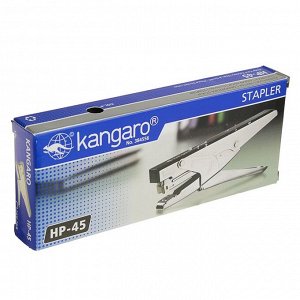 Степлер №24/6 и 26/6 до 30 листов Kangaro HP-45, для сшивания на весу, МИКС