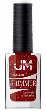 JEANMISHEL SHIMMER Лак для ногтей с эффектом геля 115 свекла с темным мелким песком 12мл/24шт/
