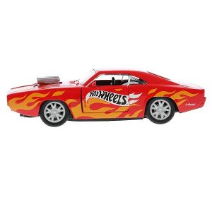 1809C514-R Машина металл свет-звук "hot wheels спорткар" 12см,открыв.двери,инерц. в кор. в кор.2*36шт