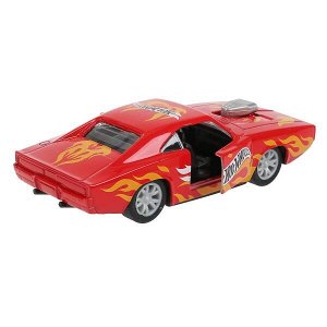 1809C514-R Машина металл свет-звук "hot wheels спорткар" 12см,открыв.двери,инерц. в кор. в кор.2*36шт