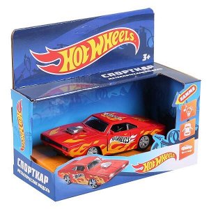 1809C514-R Машина металл свет-звук "hot wheels спорткар" 12см,открыв.двери,инерц. в кор. в кор.2*36шт