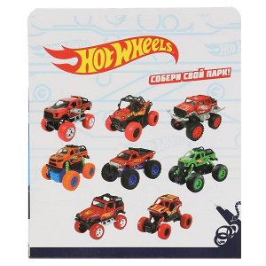 1904C584-R Машина металл свет-звук &quot;hot wheels внедорожник&quot; 13см, инерц., подвеска в кор. в кор2*36шт