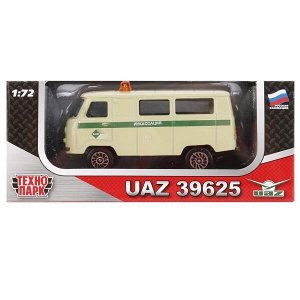 CT12-391-B-WB МАШИНА "ТЕХНОПАРК" МЕТАЛЛ. УАЗ 39625 СПЕЦСЛУЖБА 1:72 В КОР. В ДИСПЛЕЕ УП-36ШТ в кор.2*4уп